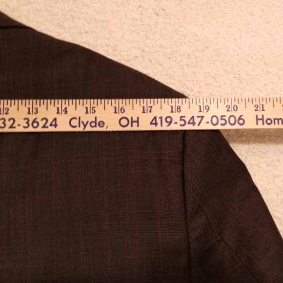 Michael kors MK 100% wool sport coat blazer mens size 40R dark gray 2 button - Picture 11 of 12